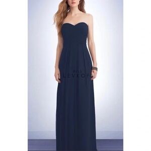 Bill Levkoff Strapless Chiffon Dress